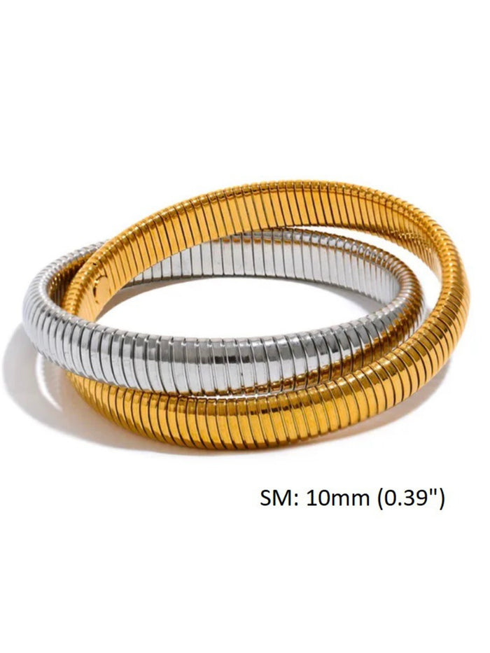 Dual Tone Cobra Bracelet