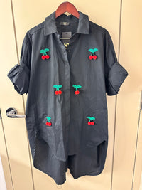 Dangling Cherry Blouse Dress