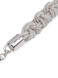 Rhinestone Links Braid Shoulder Strap