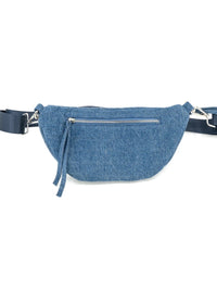Denim Star Puffed Fanny Pack