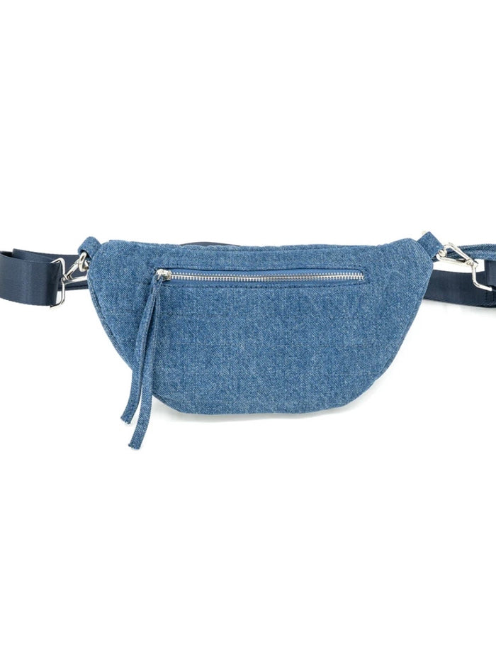 Denim Star Puffed Fanny Pack