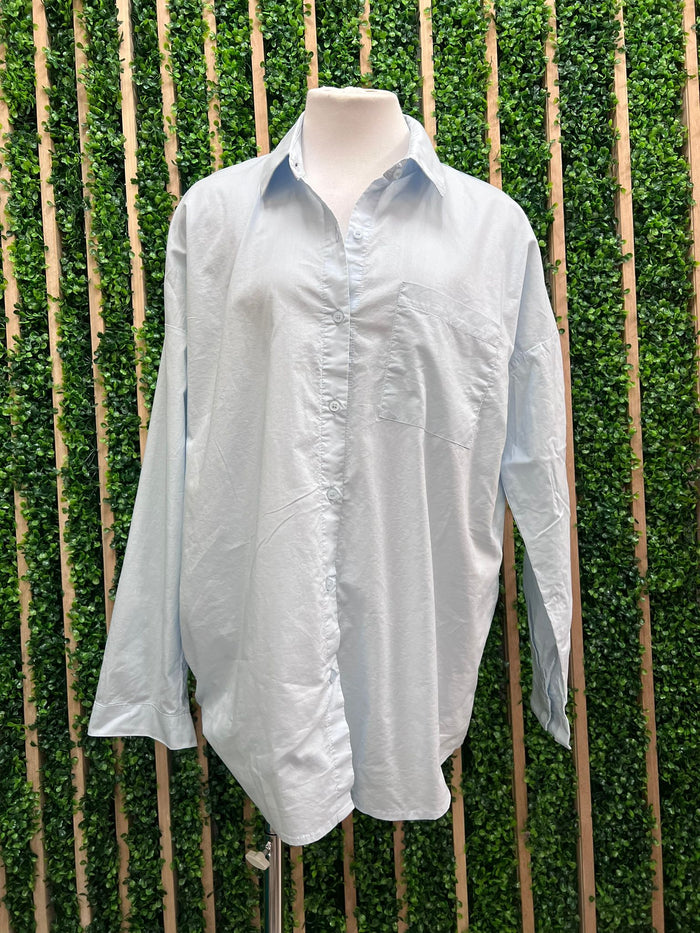 Crisp Oversized Basic Cotton Shirt