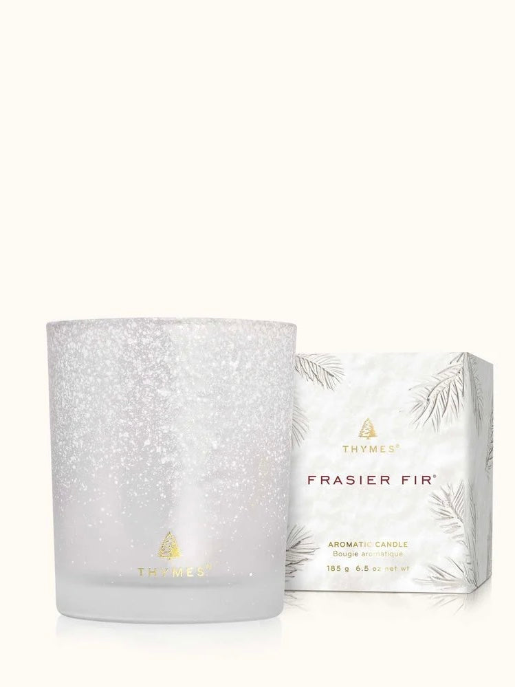 Frasier Fir Flocked Poured Candle