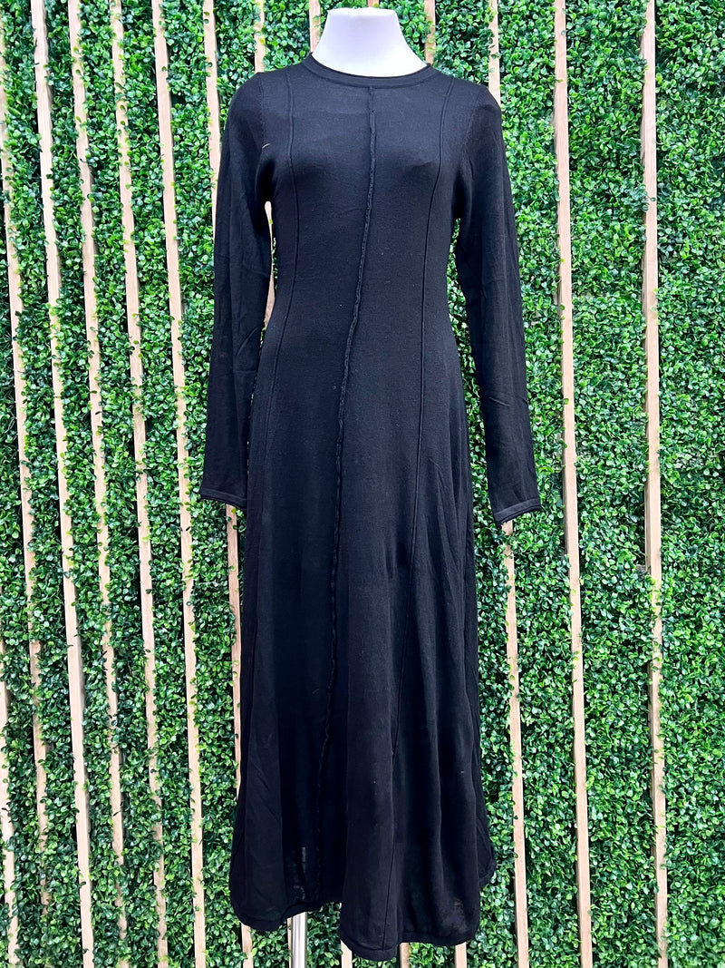 Beautiful Double Layered Long Sleeve Maxi Dress