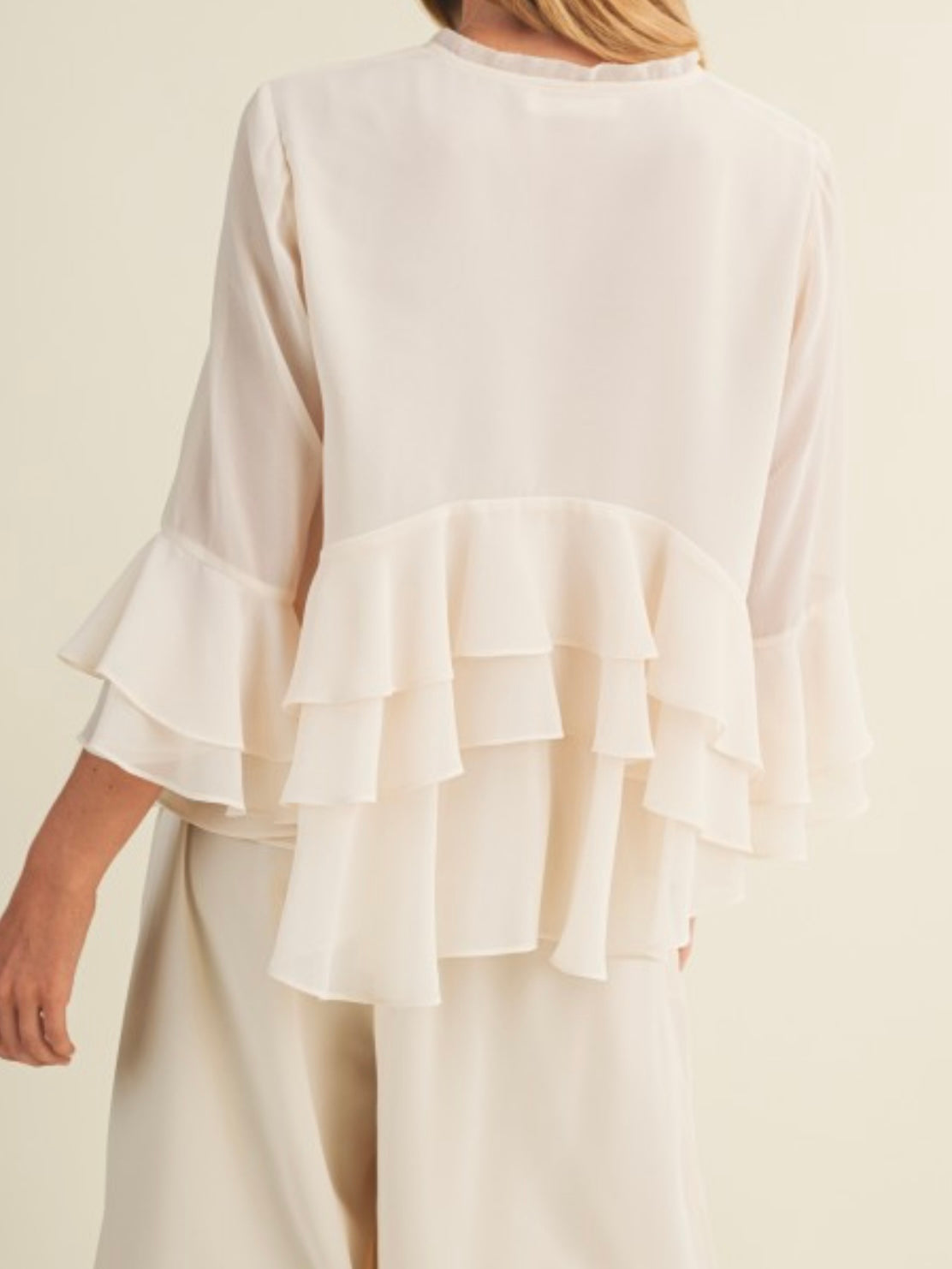 Vanilla Isla Grace Ruffle Blouse