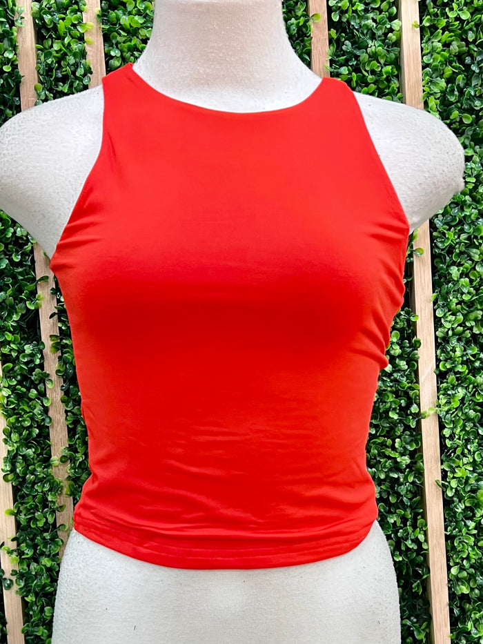 Countour Double Layered Basic Crop Top