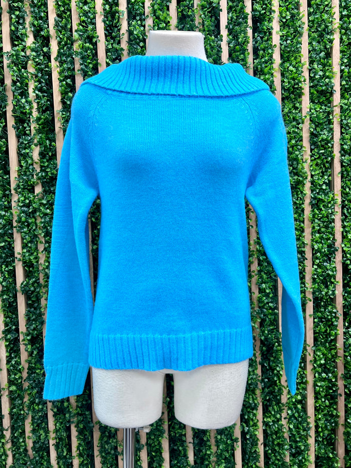 Off Shoulder Knit Sweater