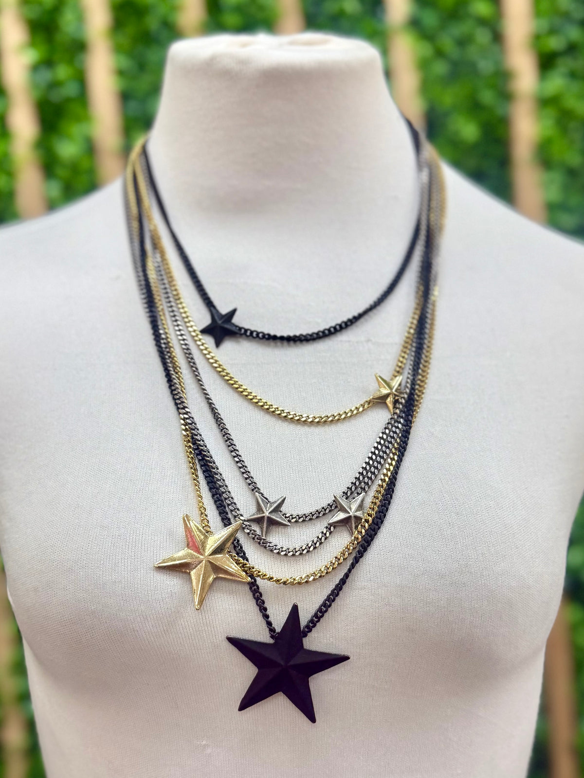 Long Brazil 6 Stars Tova Necklace