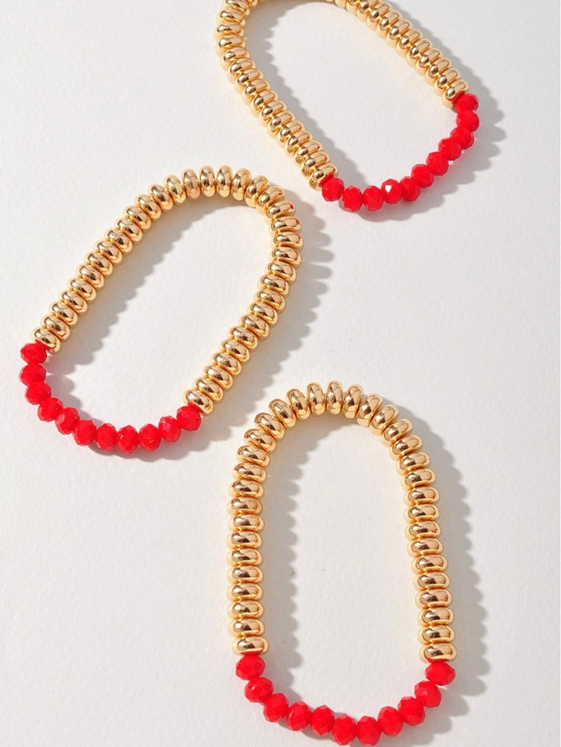 Pearl Beaded Bracelet Set