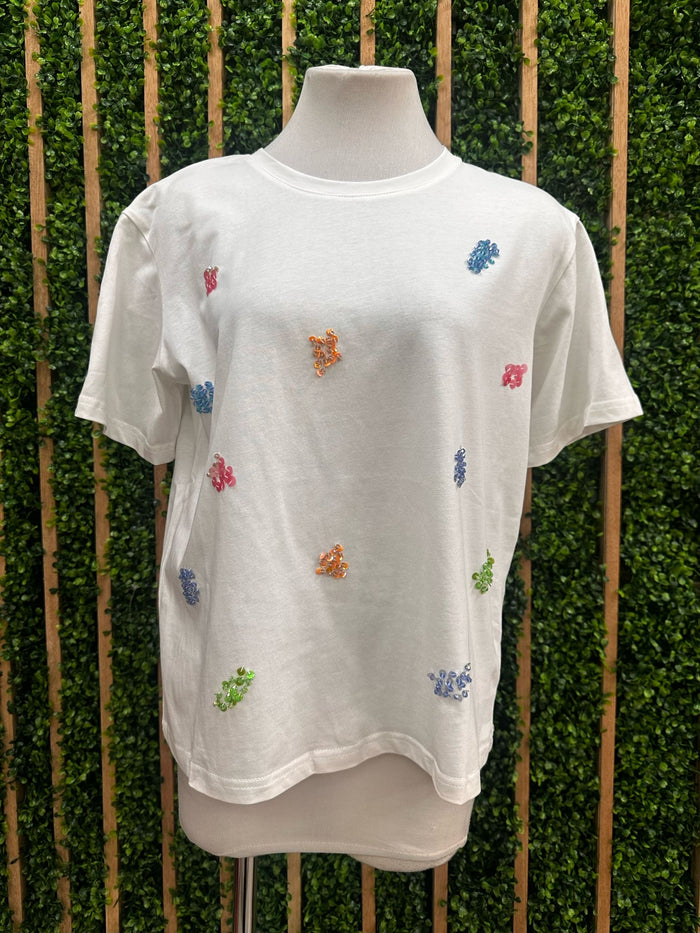 Sequin Multi Color Shirt