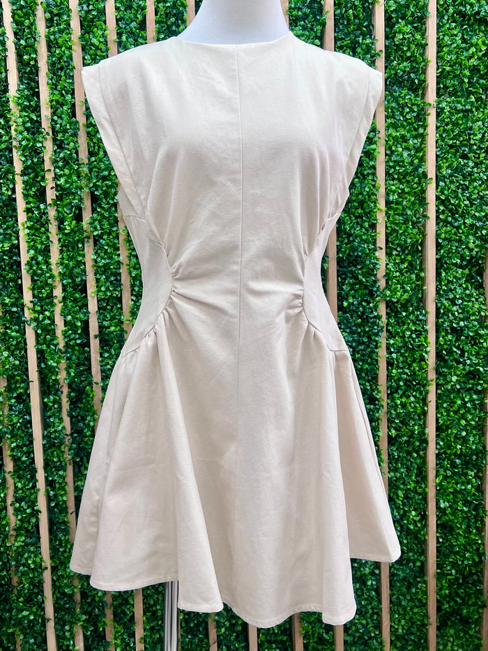 Structured Ruched Side Short Dress