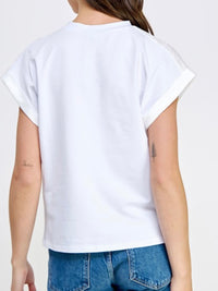 Cuffed sleeve Pocket Detail Top