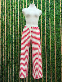 Red Seaside Stripe Lounge Set