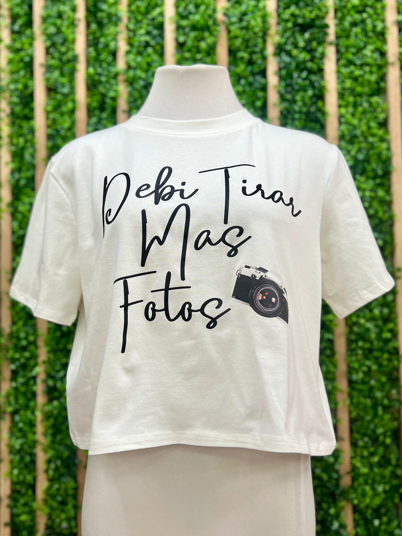 Debí Tirar Más Fotos Crop Shirt