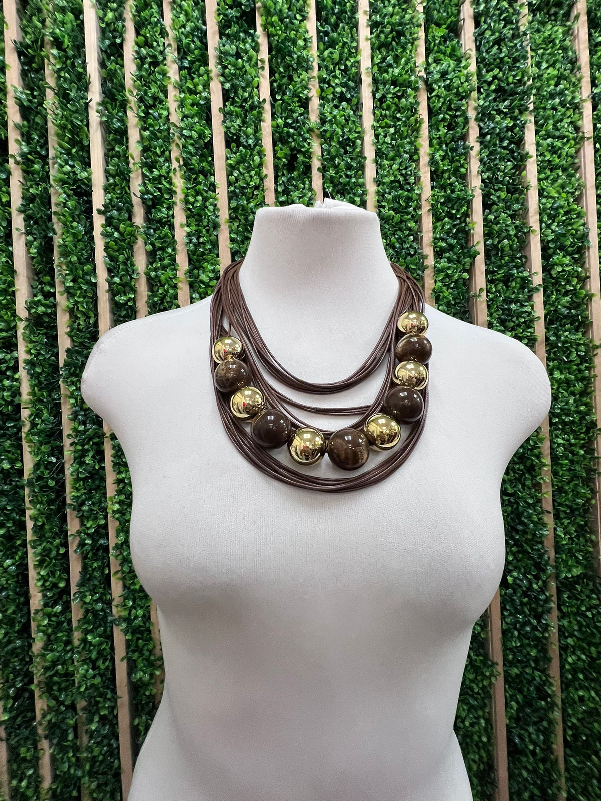 Brown Multilayer Necklace