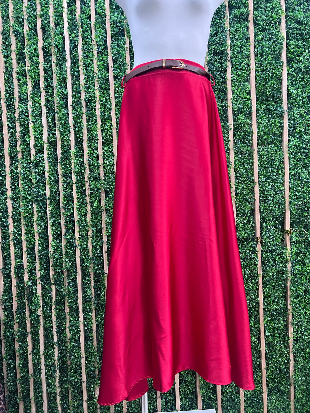 Satin A Line MAxi Skirt