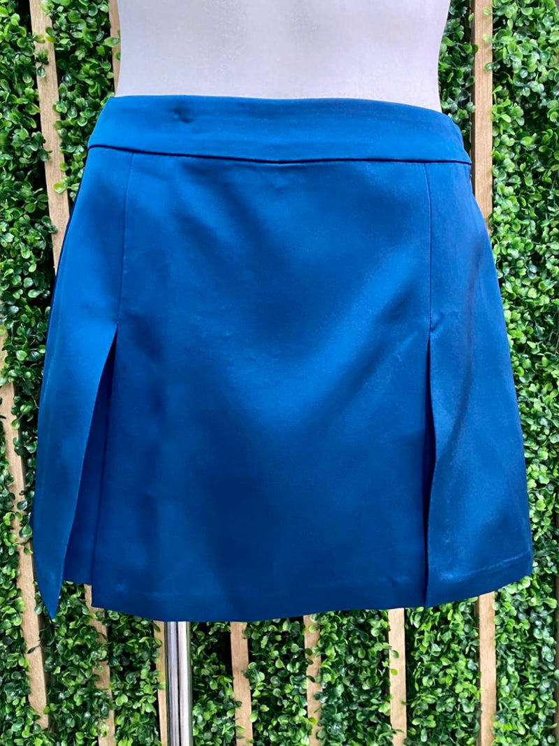 Satin Single Pleat Skort