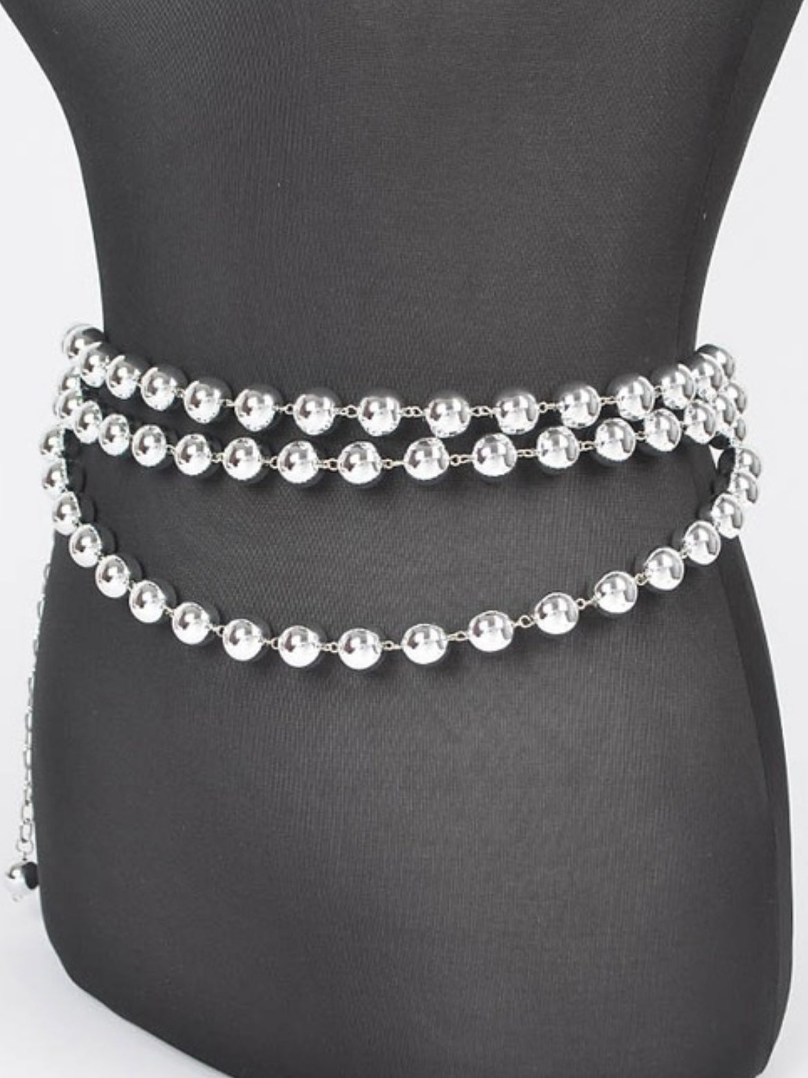 Multi Layered Bead Chain Belt