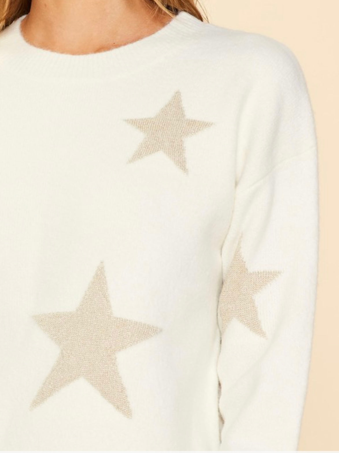 Beautiful Lurex Star Sweater