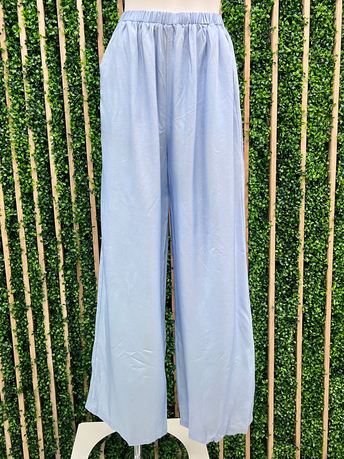 Light Denim Tencel Pant Set