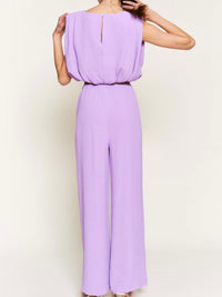 Crinkled Wide Leg Pant