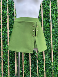 Scuba Clip Decor ASymmetrical Skort