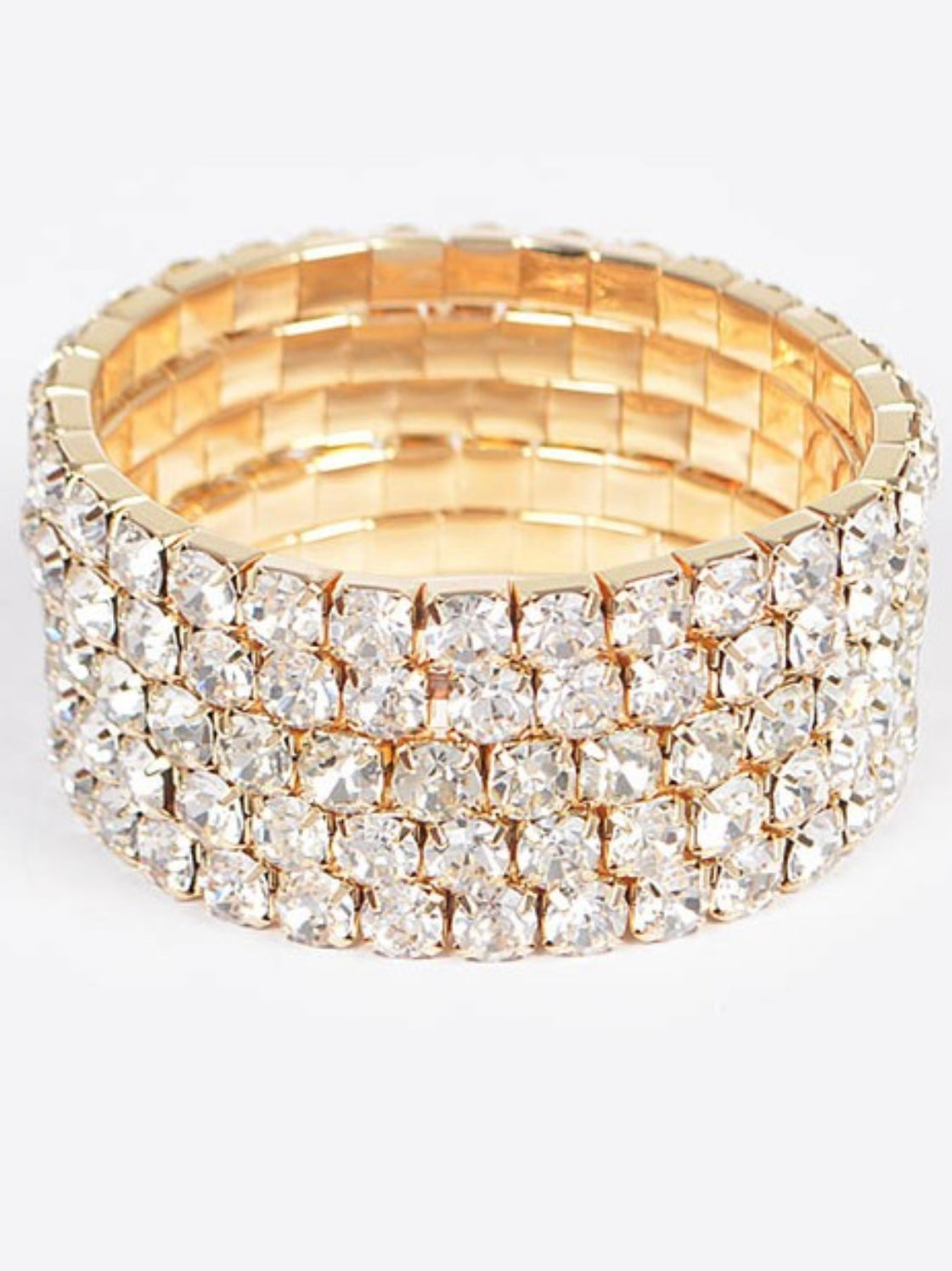 Multi Rhinestone Bracelet Set