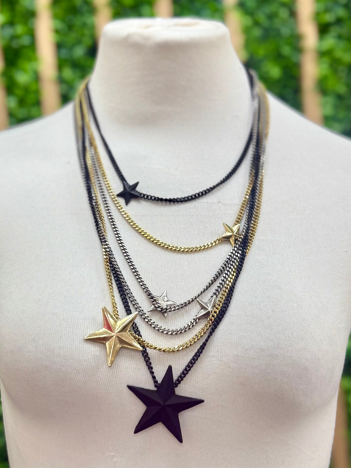 Long Brazil 6 Stars Tova Necklace