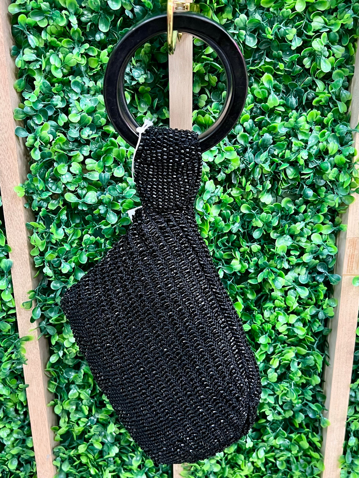 Exquisite Beaded Crochet Wristlet Handbag