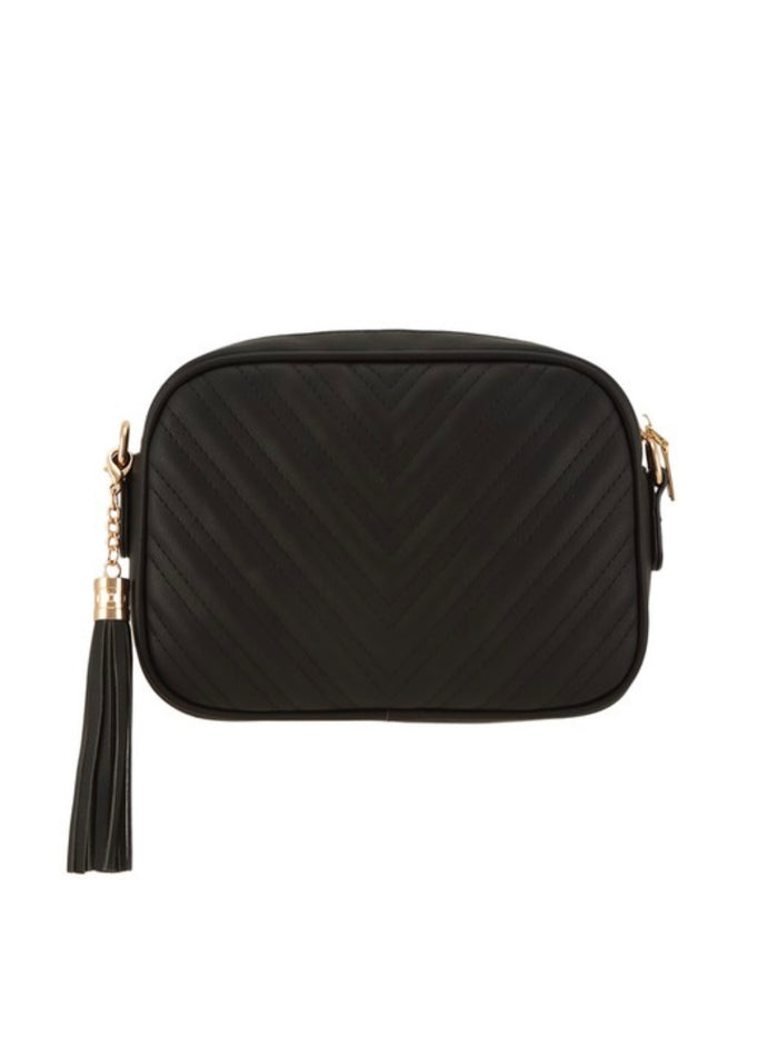 V Quilted Crossbody Bag