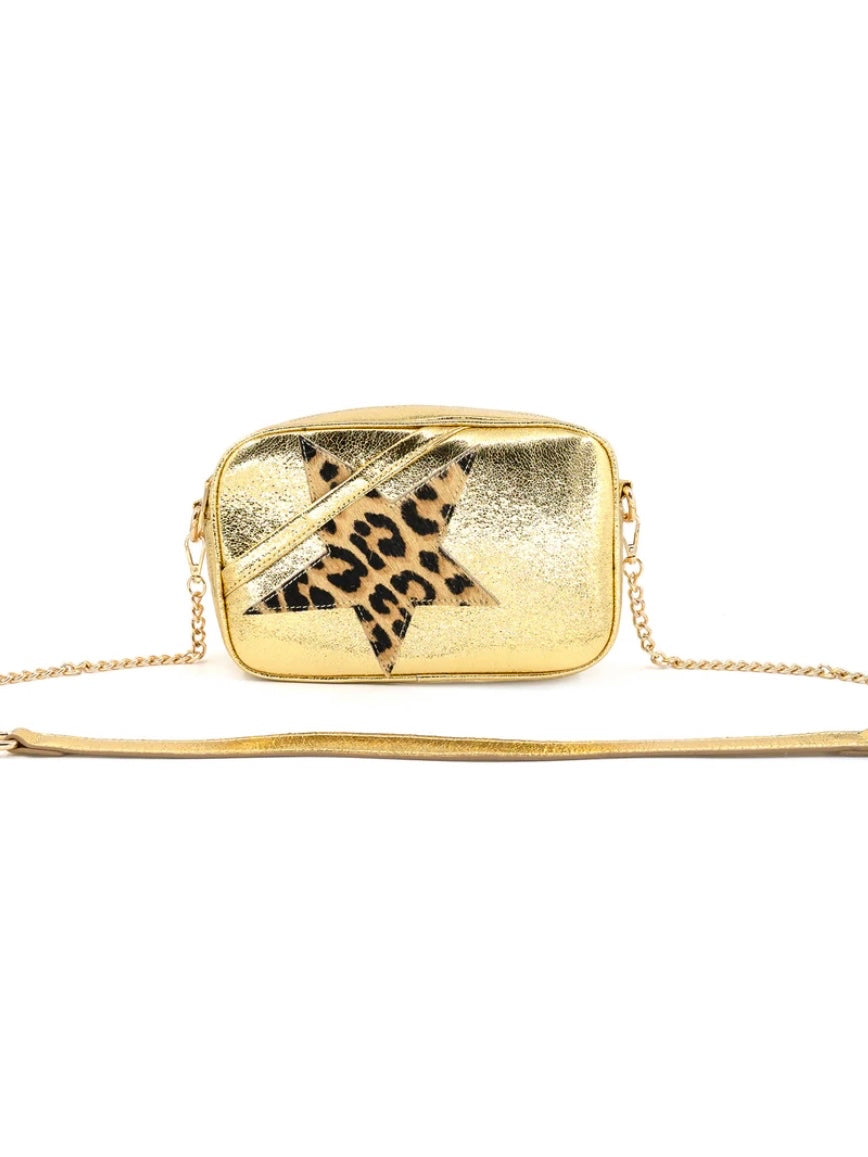 Metallic Star Detail Crossbody Bag