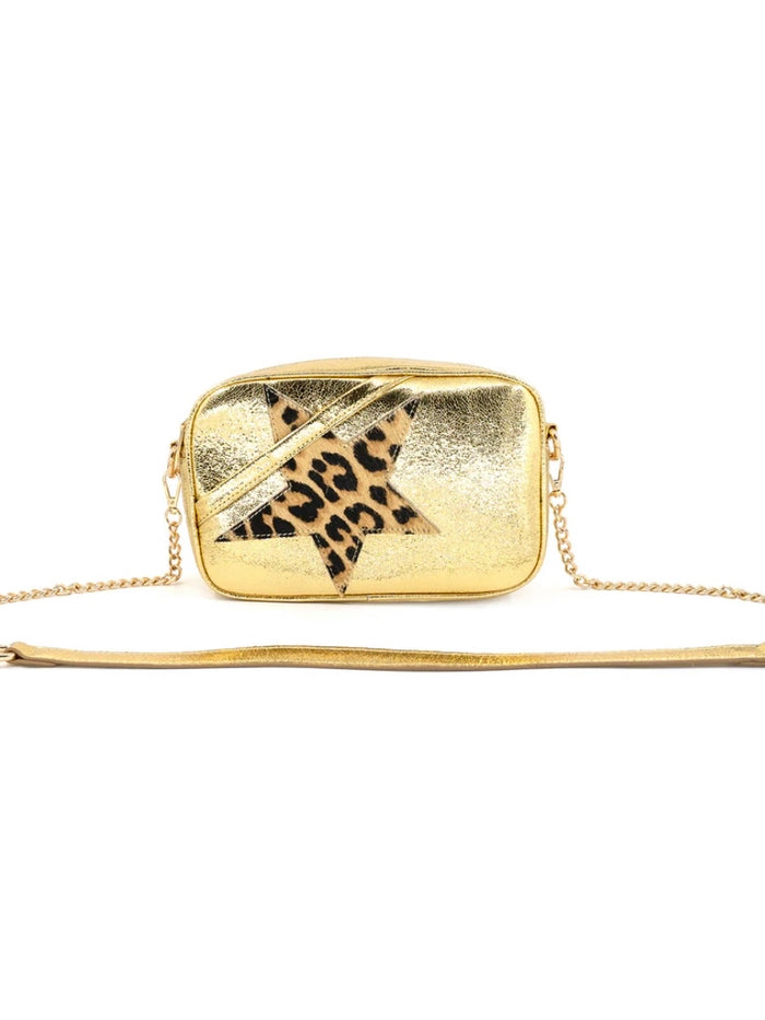 Metallic Star Detail Crossbody Bag