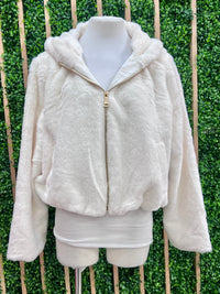 Faux Fur Hooded Jacket