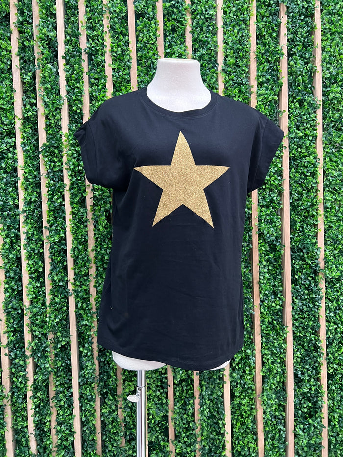 Glitter Star Sleeveless Tee
