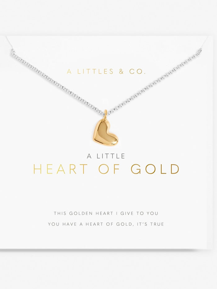Little Moment  Heart of Gold Necklace