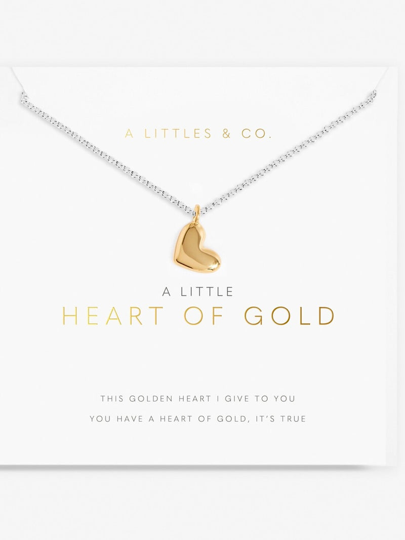 Little Moment  Heart of Gold Necklace