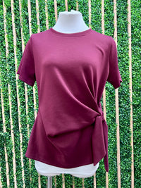 Modal Knot Short Sleeve Top