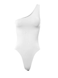 One Shoulder Smooth Basic Bodysuit