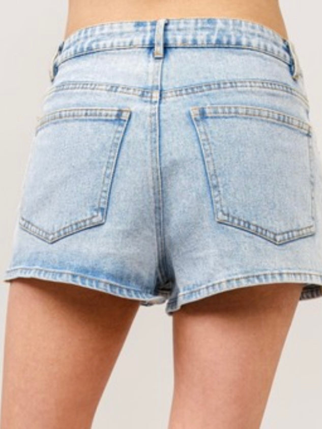 Straight Denim Skort