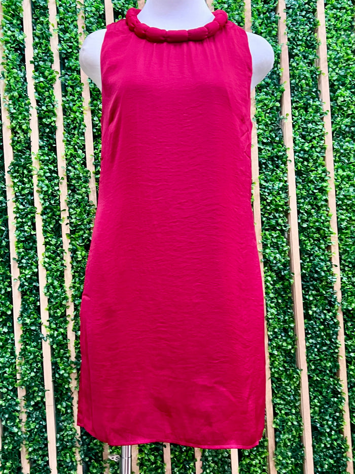 Neckline Accent Short Dress