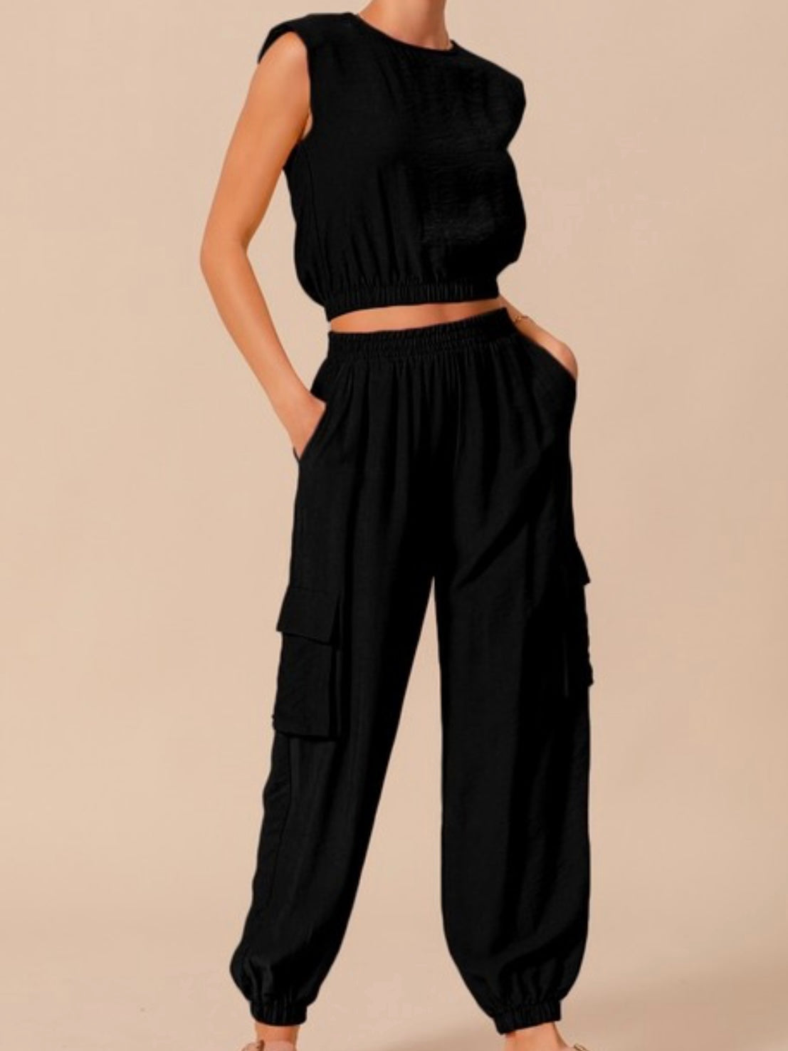 Shoulder Pad Pant Set