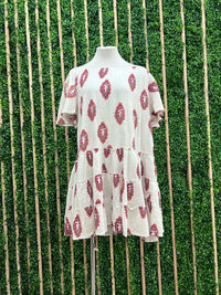Mi Amor EMbroidered Off Shoulder Short Dress