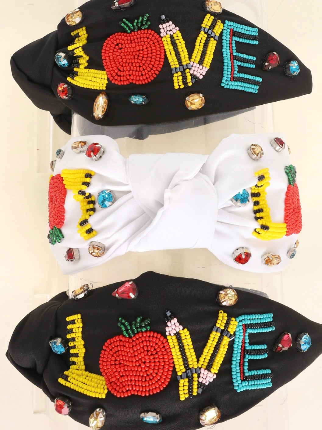 Embroidered Love Headband