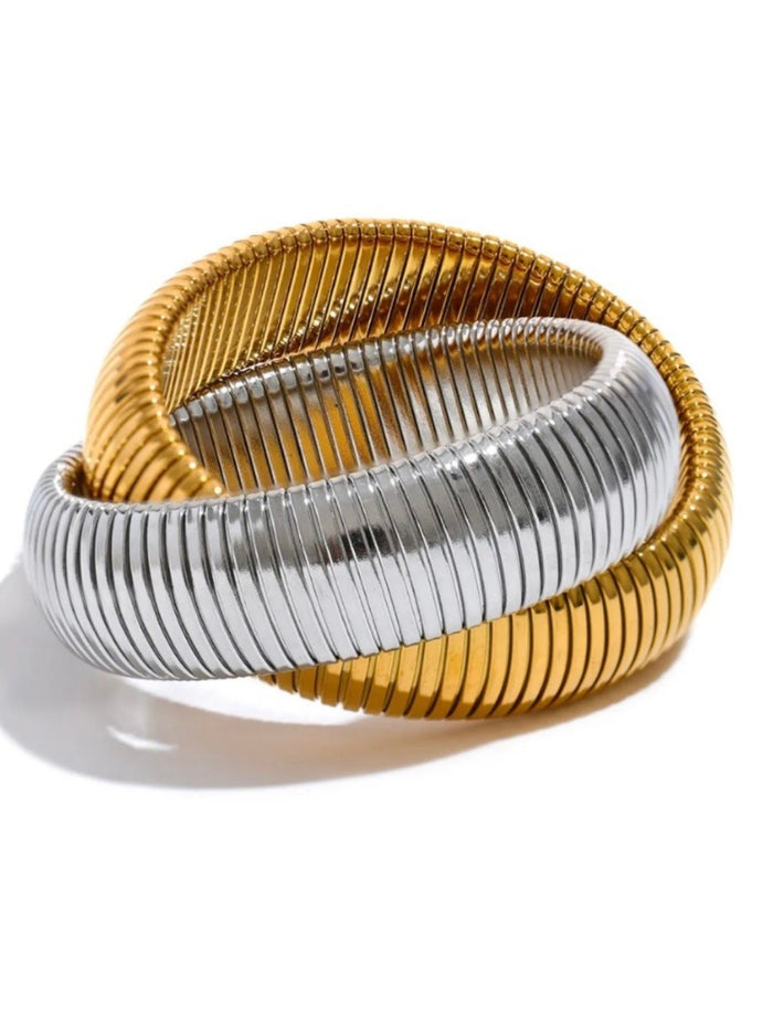 Dual Tone Cobra Bracelet