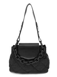 Chain Detail Puffy Nylon Crossbody