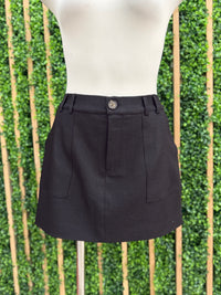 Linen Utility Skirt