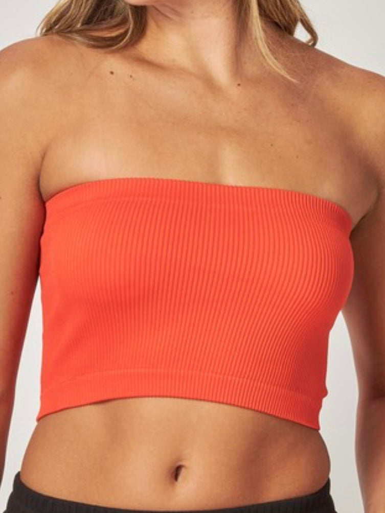 Ribbed Seamless Tube Top