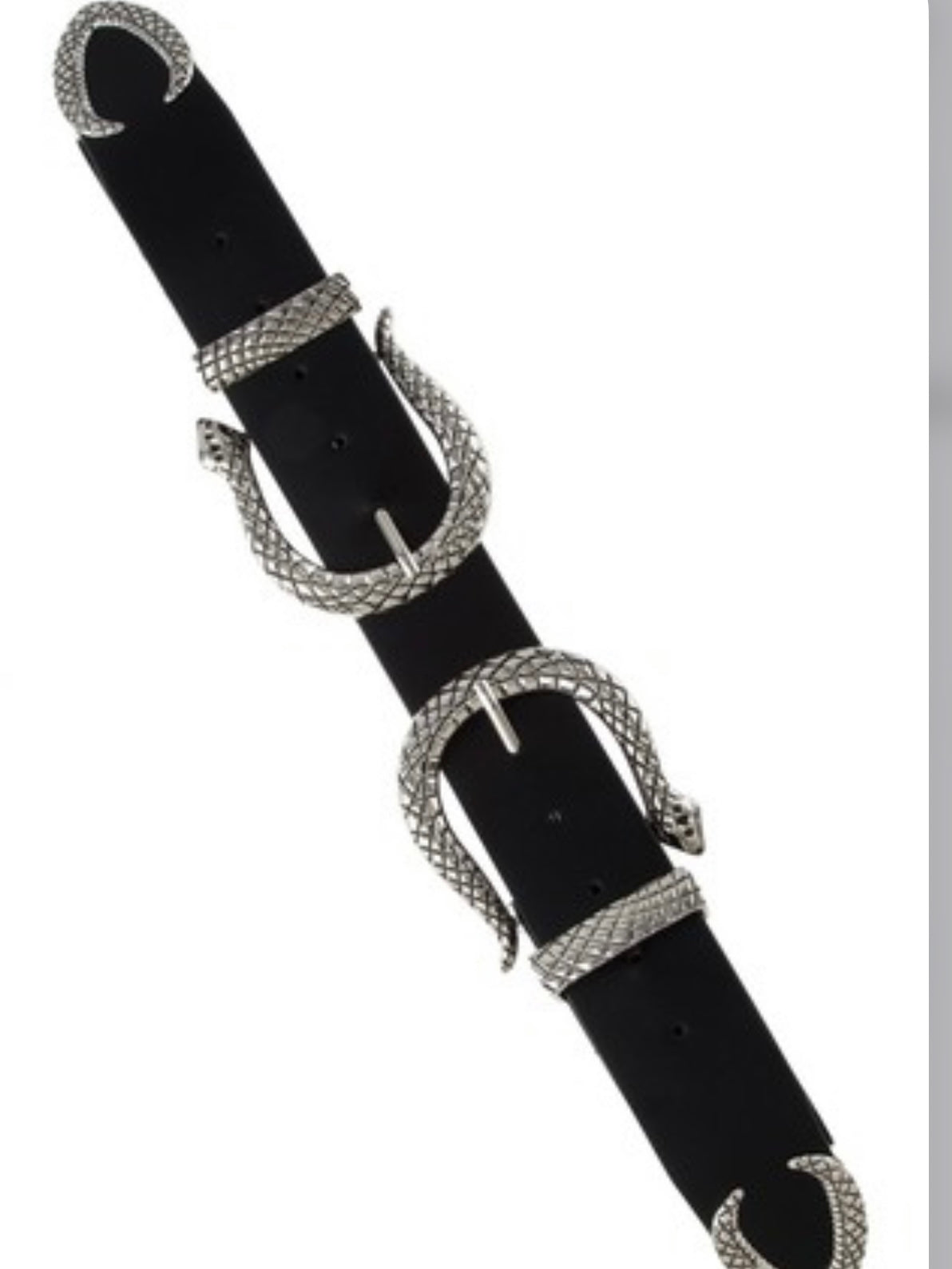 Wide Double Snake Elastic Belt