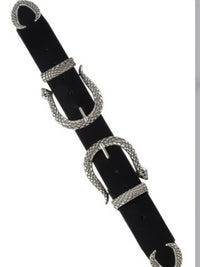 Wide Double Snake Elastic Belt