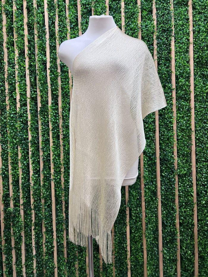 Metallic Hi Low Cape